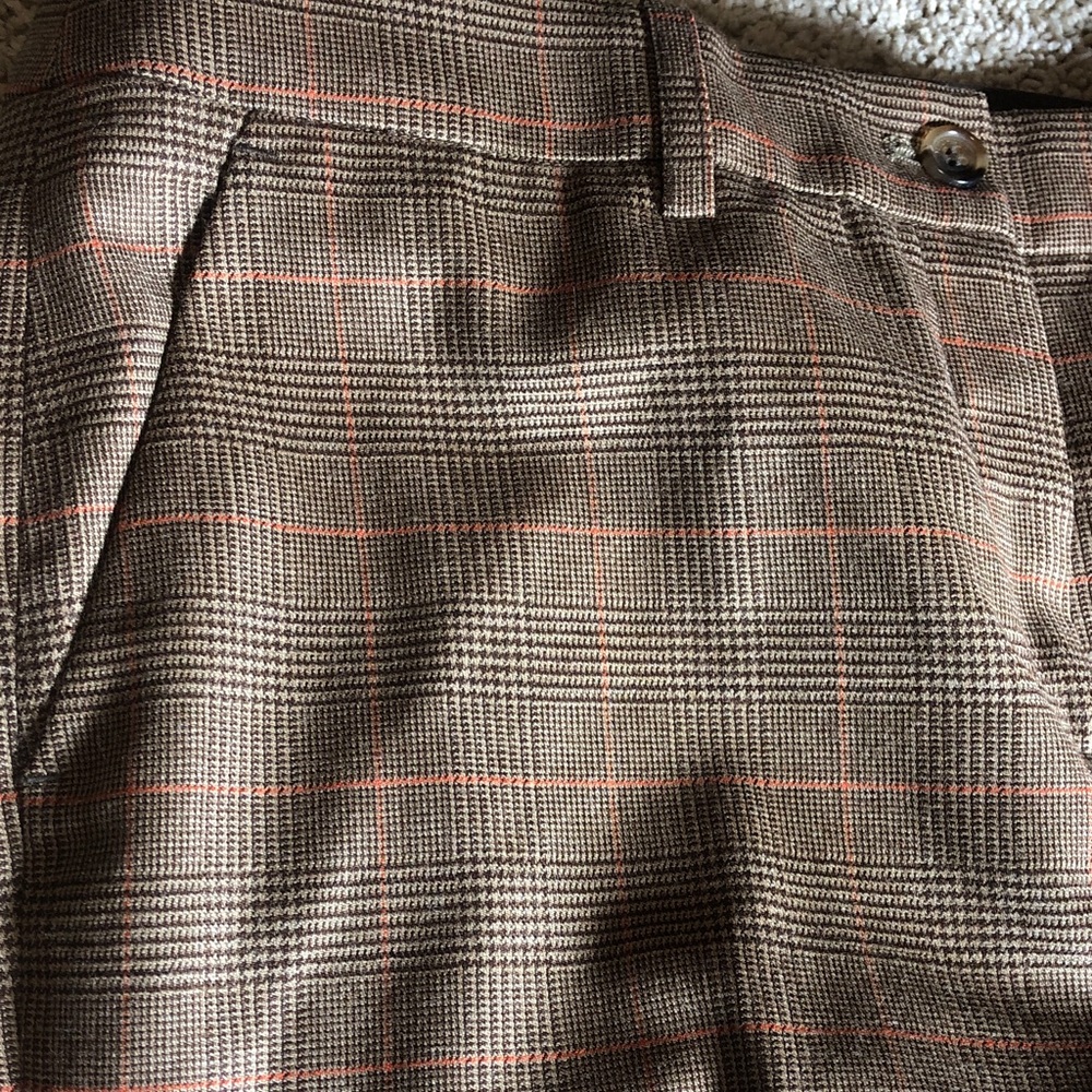 Michael Kors Beige and Black Women’s Tailored Plaid Trousers, Size 6 - Picture 6 of 8